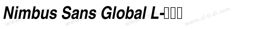 Nimbus Sans Global L字体转换